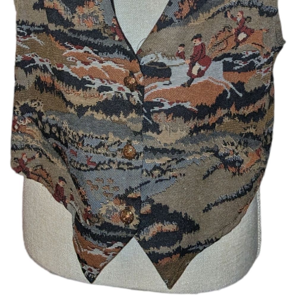 Backroad Blues Vintageequestriantapestryvest - image 4